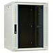 Baie murale blanche 15U (inclinable) avec porte en verre 600x600x770mm