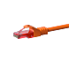 Câble CAT6 UTP 100% cuivre orange - 1m