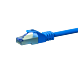 Câble CAT6A S/FTP (PIMF) 100% cuivre bleu - 0.25m