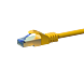 Câble CAT6A S/FTP (PIMF) 100% cuivre jaune - 15m