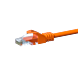 Câble CAT5e UTP CCA orange - 0.25m