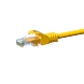 Câble CAT5e UTP CCA jaune - 1.50m