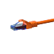Câble RJ45 CAT6A UTP 100% cuivre orange - 0.15m