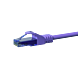Câble CAT6A UTP 100% cuivre violet - 0.25m