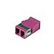 Coupleur Keystone multimode LC-LC Duplex Violet