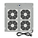 Kit de ventilation comprenant 4 ventilateurs et un thermostat adapté aux baies serveurs extérieures