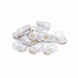 Connecteur RJ45 CAT6 + Pièce auxiliaire - pour câble rigide - non blindé - 10 pièces