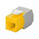 Connecteur Keystone Cat6A UTP - sans outil - Jaune