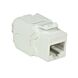 Connecteur Keystone Cat6A UTP - Toolless - Blanc