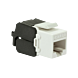 Connecteur Keystone Cat6A UTP - sans outil - Noir / Blanc