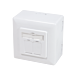 CAT6A UTP / STP boîtier en saillie, Blanc