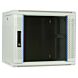 Baie murale blanche 9U avec porte en verre 600x450x500mm