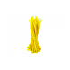Colliers de serrage 140mm jaune - 100 pièces