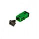 Singlemode Keystone Couplage SC-SC Simplex Vert