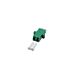 Coupleur Singlemode LC-LC Duplex Vert