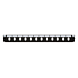 Façade interchangeable pour panneau de brassage LC/SC 12 ports noirs duplex/simplex