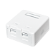Boîtier média Keystone 2 ports