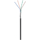 Rouleau câble flexible extérieur noir CAT6 S / FTP CCA - 50m