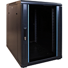 Mini baie de serveur 15U avec porte en verre 600x800x860mm (LXPXH)