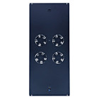 Kit de ventilation avec 4 ventilateurs et thermostat adapté aux armoires serveur autoportantes de 1200 mm de profondeur