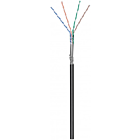 Rouleau câble flexible extérieur noir CAT6 S / FTP CCA - 100m