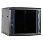 Baie murale de 9 U avec porte en verre 600x600x500mm