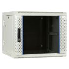 Baie murale 9U blanche (inclinable) avec porte en verre 600x600x500mm