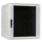 Baie murale 12U blanche (inclinable) avec porte en verre 600x600x635mm