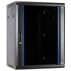Baie murale 15U avec porte en verre 600x600x770mm