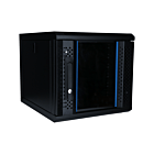 Baie serveur 10 pouces 6U avec porte en verre 370x450x370mm (LxPxH)
