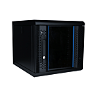 Baie serveur 10 pouces 6U avec porte en verre 370x450x370mm (LxPxH)