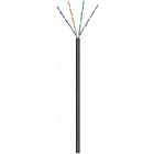 Rouleau câble flexible extérieur noir CAT5E U / UTP CCA - 100m