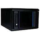 Baie de serveur 10 pouces 4U avec porte en verre 370x450x264mm (LxPxH)