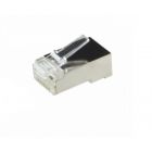 Connecteur RJ45 CAT6 + Pièce auxiliaire  - pour câble rigide - blindé