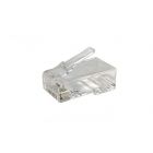 Connecteur RJ45 CAT6A + Pièce auxiliaire - pour câble rigide - non blindé