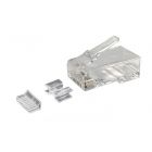 Connecteur RJ45 CAT6A + Pièce auxiliaire - pour câble flexible - non blindé 