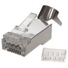 Connecteur RJ45 Cat6a blindé traversant - pour câble flexible