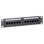 Panneau de brassage de 10 pouces CAT5E UTP - 12 ports