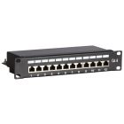 Panneau de brassage de 10 pouces FTP CAT6 - 12 ports