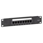 Panneau de brassage de 10 pouces Cat6 UTP - 8 ports