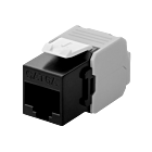 Connecteur Keystone Cat6A UTP - Toolless - Noir