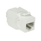 Connecteur Keystone Cat6A UTP - Toolless - Blanc