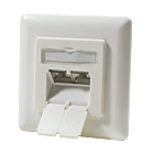 CAT6A UTP / STP Box intégrée, Ivoire