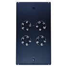 Kit de ventilation avec 4 ventilateurs et thermostat adapté aux armoires serveur autoportantes de 1000 mm de profondeur