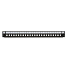 19" Façade interchangeable pour panneau de brassage ST 24 ports noir