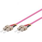 Câble à fibres optiques SC-SC OM4 0.50 m