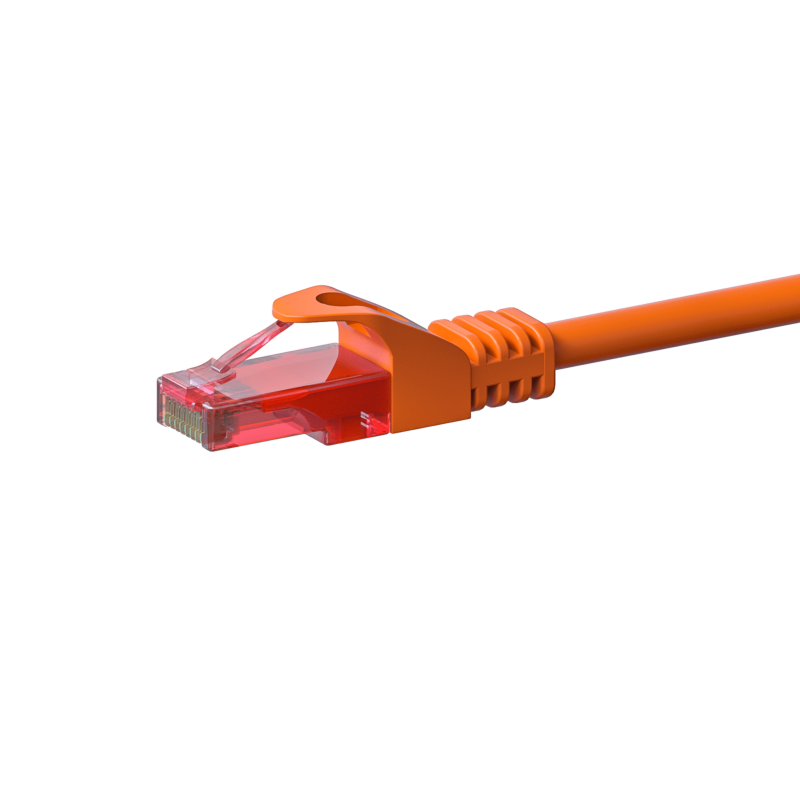 Câble CAT6 UTP 100% cuivre orange - 2m