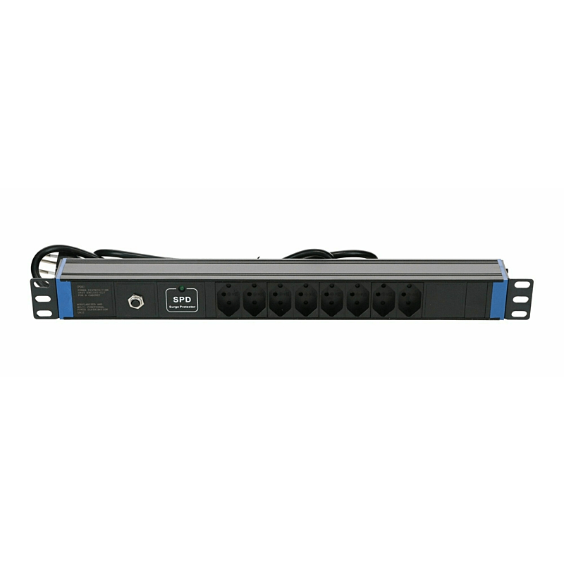 Multiprise Suisse 19" Surge Protection Device - 8 prises