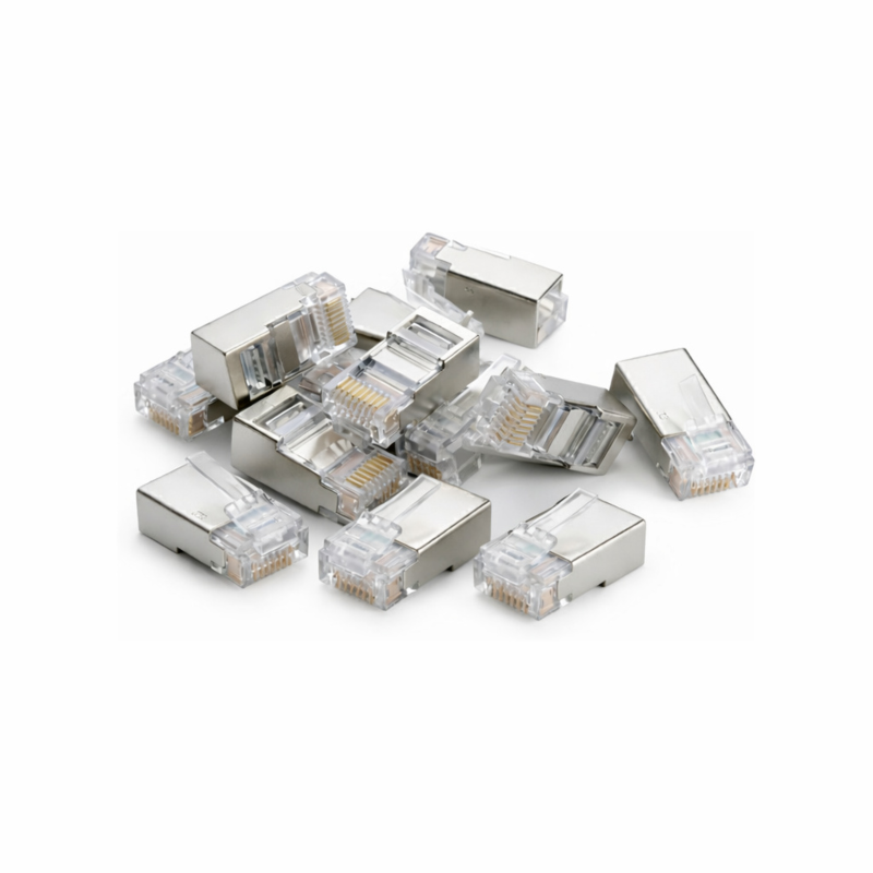 Connecteur RJ45 Cat5e - pour câble flexible et rigide - blindé - 10 pièces