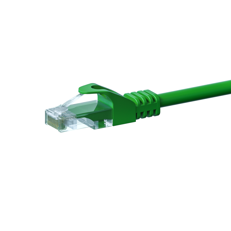 Câble Cat5e UTP 100% cuivre vert - 2m